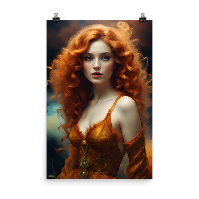 Poster of the Red Headed Lady, 24″×36″