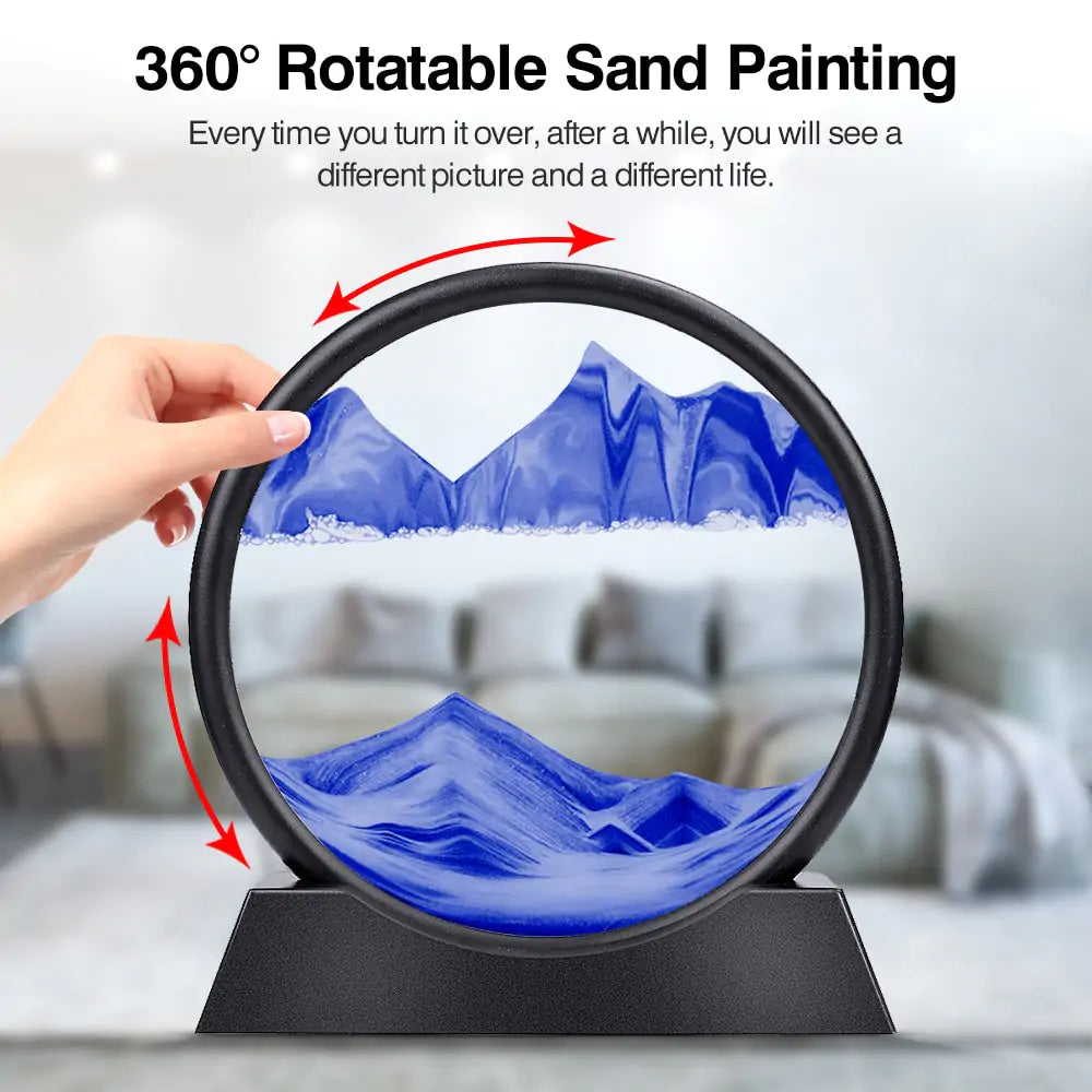 360 Degrees Rotatable Sand Painting