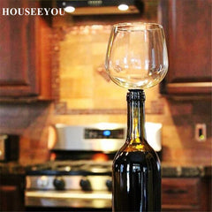 Creative Red Wine Glass Cup, "Let It Flow", Drink Directly from The Bottle